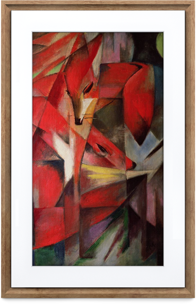 Bild på 21,5 tum (55 cm) Canvas, ram i mörkt trä
