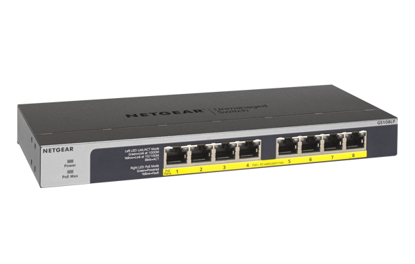 Bild på 8-Port Gigabit Ethernet PoE/PoE+ Switch