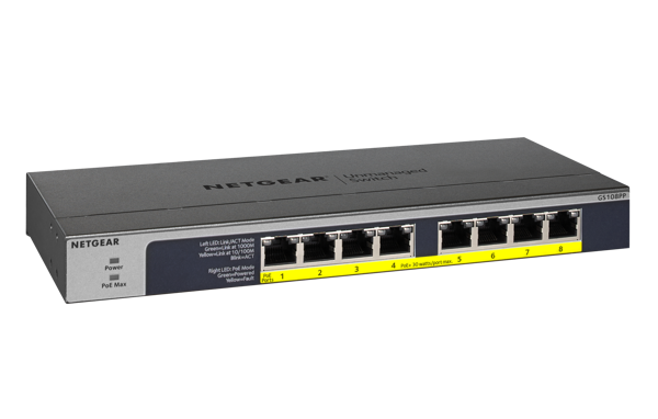 Bild på 8-Port Gigabit Ethernet PoE/PoE+ Switch