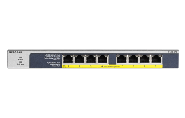 Bild på 8-Port Gigabit Ethernet PoE/PoE+ Switch