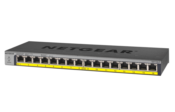 Bild på 16-Port Gigabit Ethernet PoE/PoE+ Switch