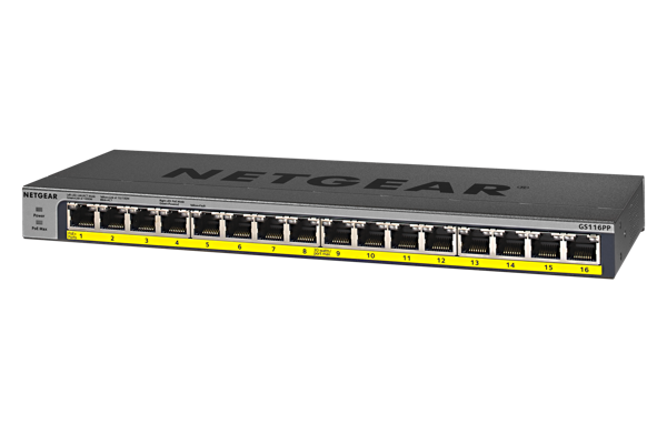 Bild på 16-Port Gigabit Ethernet PoE/PoE+ Switch