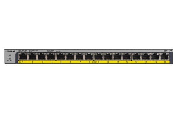 Bild på 16-Port Gigabit Ethernet PoE/PoE+ Switch