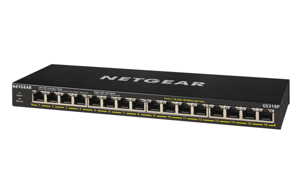 Bild på 16-Port PoE Gigabit Ethernet Switch