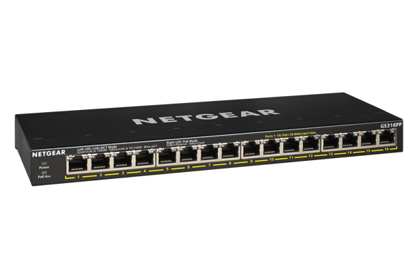 Bild på 16-Port PoE+ Gigabit Ethernet Switch