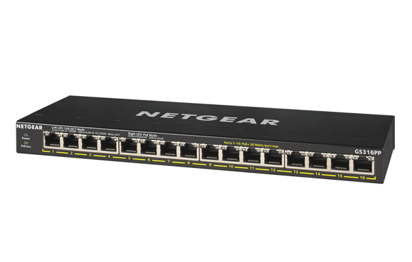 Bild på 16-Port PoE+ Gigabit Ethernet Switch