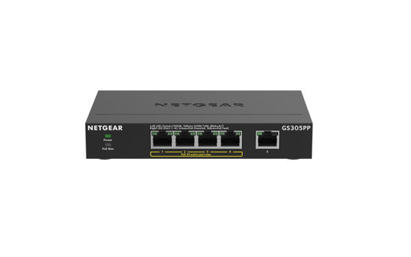 Bild på 5-Port PoE+ Gigabit Ethernet Switch
