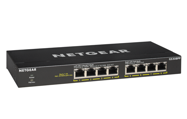 Bild på 8-Port PoE+ Gigabit Ethernet Switch
