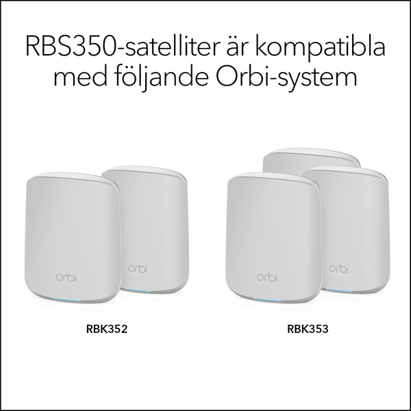 Bild på AX1800 WiFi 6 Whole Home Mesh WiFi Add-on Satellite (RBS350)