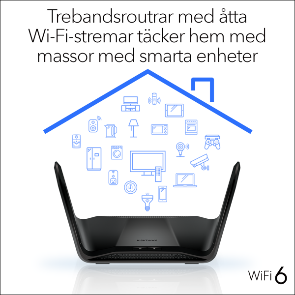 Bild på AX6600 8-stream Tri-band WiFi 6 Router (RAX70)