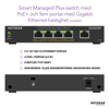 Bild på 5-Port Gigabit Ethernet PoE+ Smart Managed Plus Switch