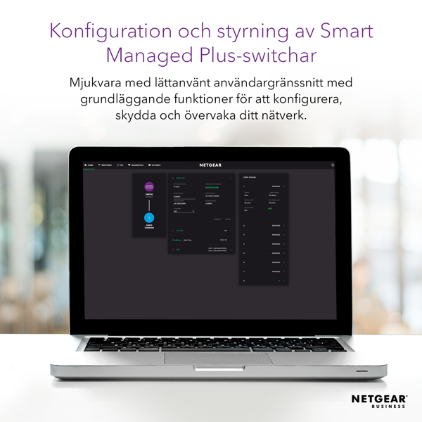 Bild på 5-Port Gigabit Ethernet High-Power PoE+ Smart Managed Plus Switch