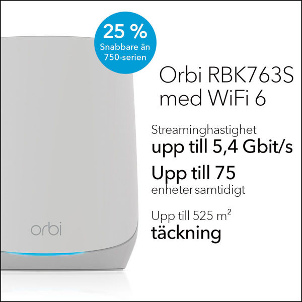 Bild på AX5400  WiFi 6 Whole Home Mesh WiFi System (RBK763S)