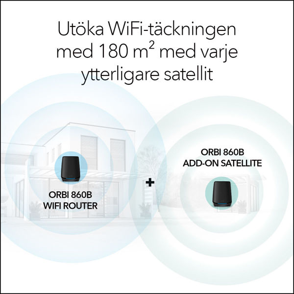 Bild på AX6000 WiFi 6 Whole Home Mesh WiFi Add-on Satellite (RBS860B)