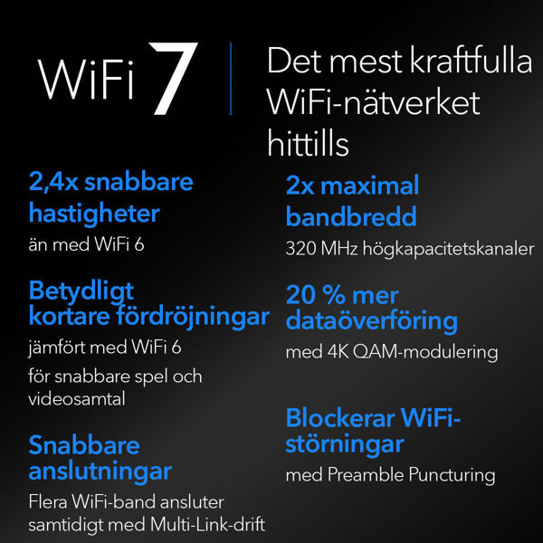 Bild på Wifi-7 Router BE19000 (RS700S-100EUS)