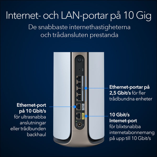Bild på BE27000 Quad Band WiFi 7 Mesh system (RBE972S)