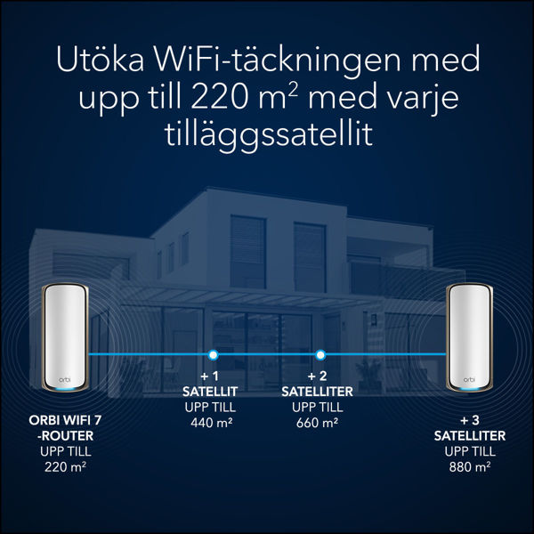 Bild på BE27000 Quad Band WiFi 7 satellite (RBE970)