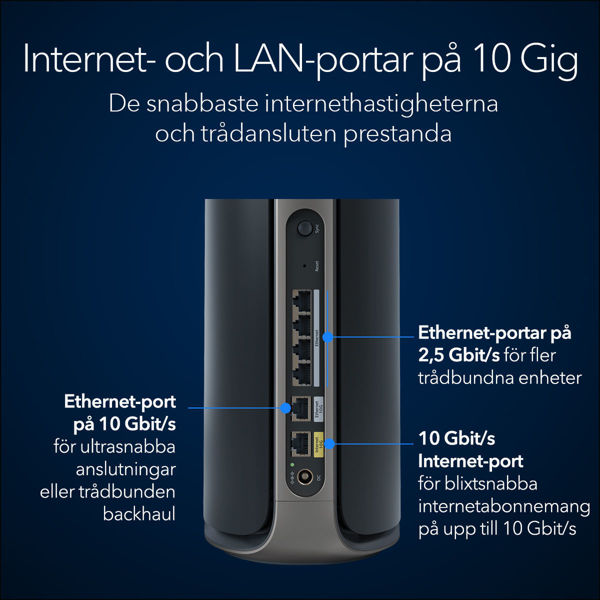 Bild på BE27000 Quad Band WiFi 7 Mesh system (RBE972SB)
