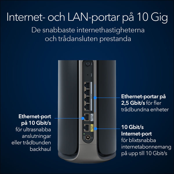 Bild på BE27000 Quad Band WiFi 7 Mesh system (RBE973SB)
