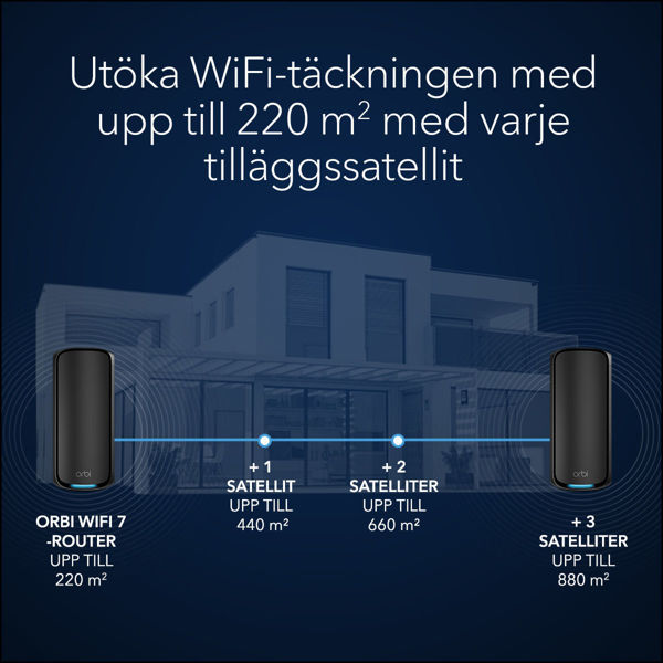 Bild på BE27000 Quad Band WiFi 7 satellite (RBE970B)