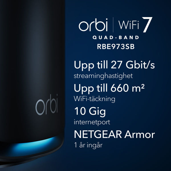 Bild på BE27000 Quad Band WiFi 7 Mesh system (RBE973SB)