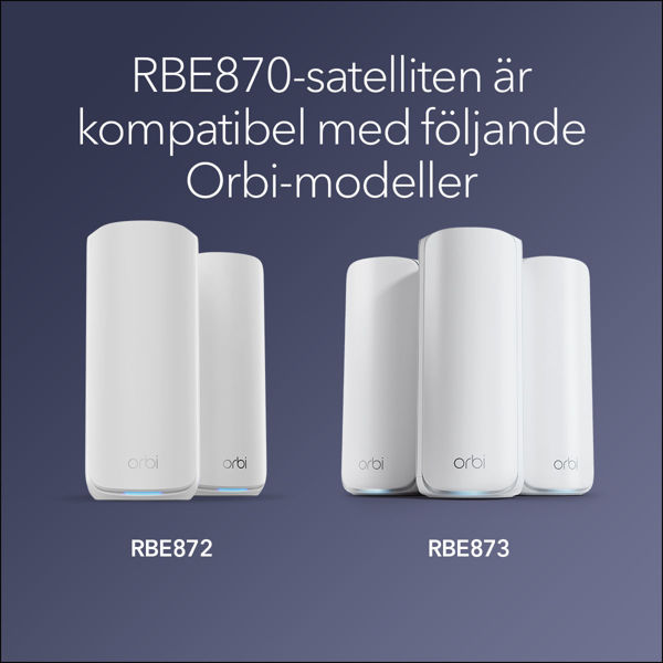 Bild på Netgear ORBI8 TB WIFI7 Satellite (RBE870)