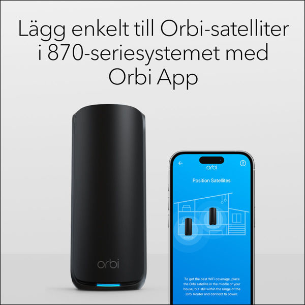 Bild på Netgear ORBI8 TB WIFI7 Satellite (RBE870B)