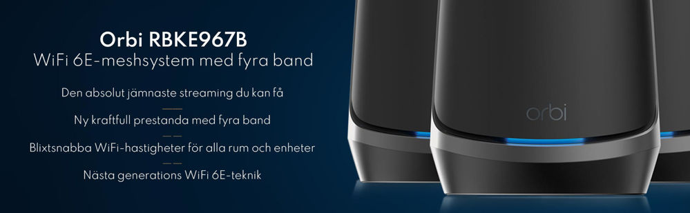 AXE11000 WiFi Mesh System (RBKE967B-100EUS)