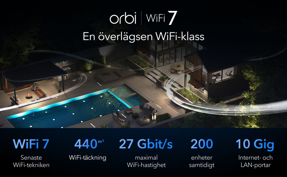 BE27000 Quad Band WiFi 7 Mesh system (RBE972S)