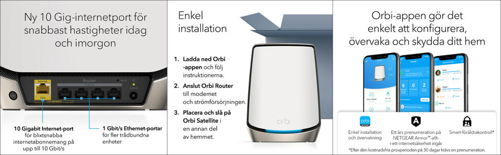 AX6000 WiFi 6 Whole Home Mesh WiFi System (RBK863s)